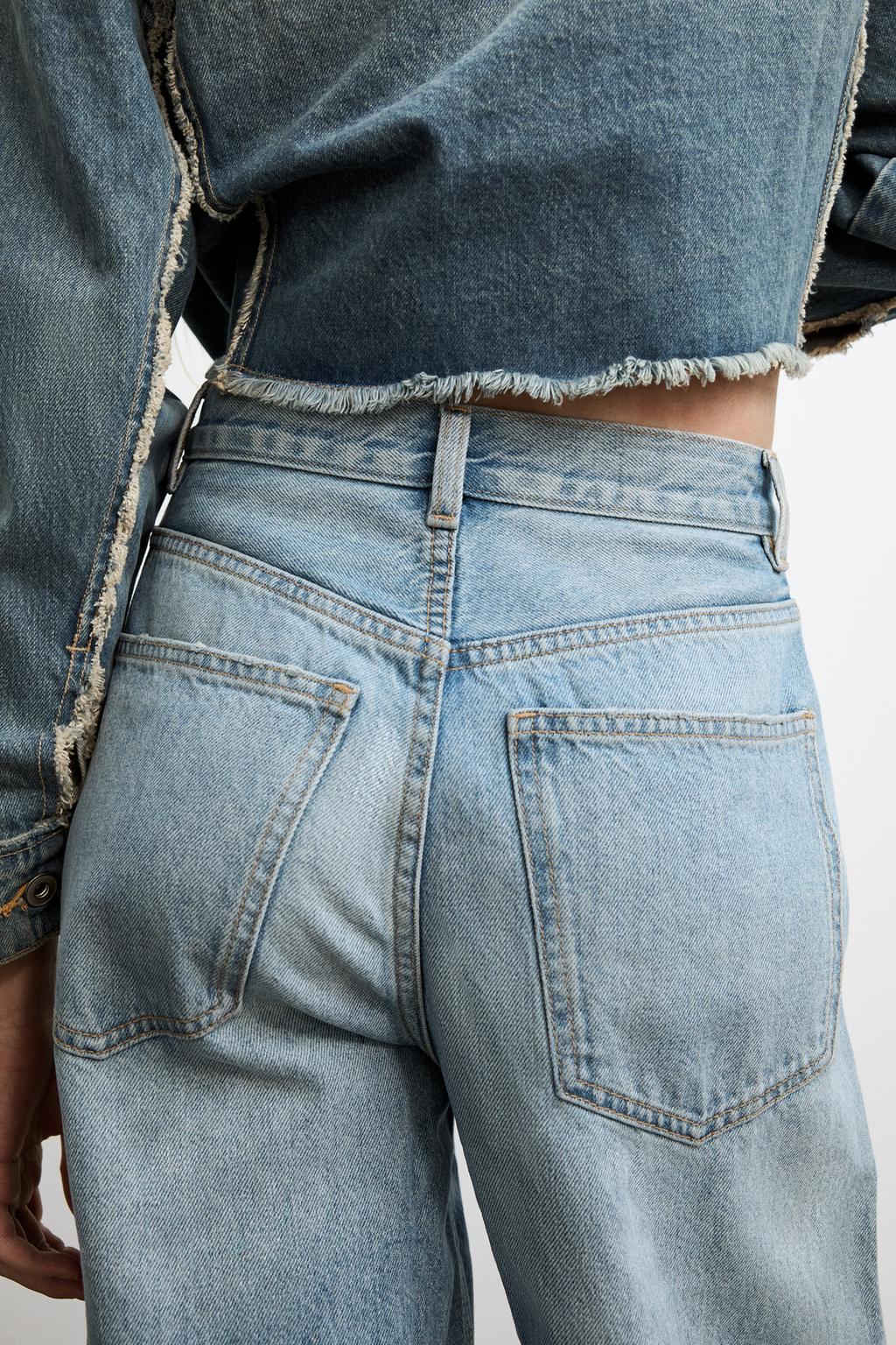 JEANS TRF EXTRA WIDE LEG TIRO ALTO