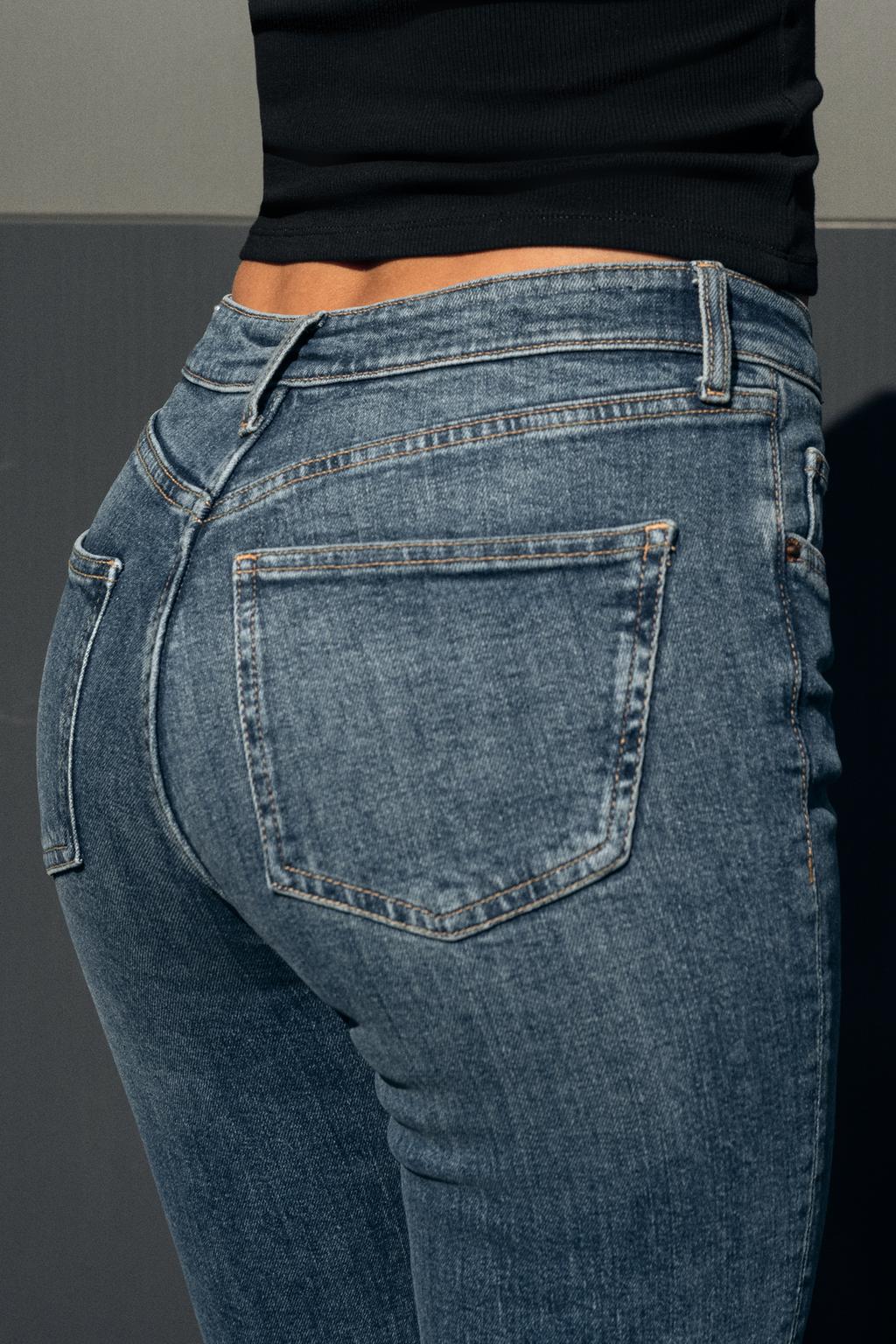 JEANS TRF CROPPED FLARE TIRO ALTO