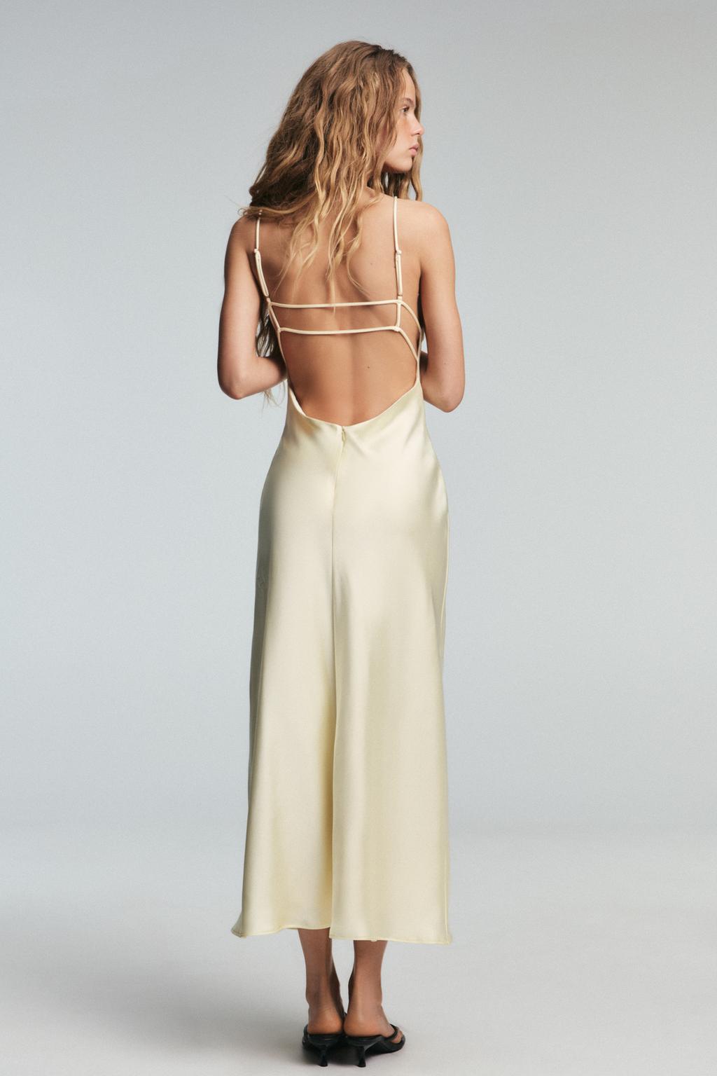 VESTIDO MIDI SATINADO TIRANTES